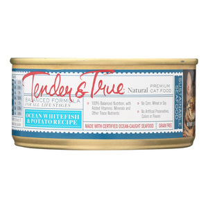 Tender & True Cat Food Ocean Whitefish And Potato  - Case Of 24 - 5.5 Oz