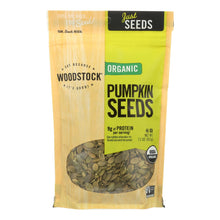 Load image into Gallery viewer, Woodstock Organic Shelled And Unsalted Pumpkin Seeds - Case Of 8 - 11 Oz