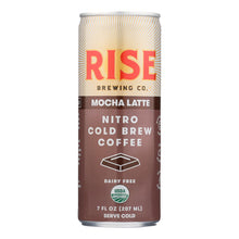 Load image into Gallery viewer, Rise Brewing Co. Mocha Latte Nitro Cold Brew Coffee, Mocha Latte - Case Of 12 - 7 Fz