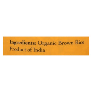 Lotus Foods Organic Rice - Brown Basmati - Case Of 6 - 30 Oz