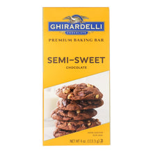Load image into Gallery viewer, Ghirardelli Baking Bar - Semi-sweet Chocolate - Case Of 12 - 4 Oz.