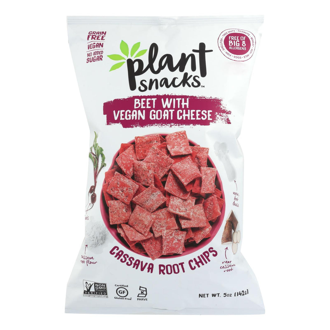 Cassava Crunch Plant Snacks, Beef With Goat Cheese  - Case Of 12 - 5 Oz