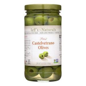 Jeff's Garden - Castelvetrano Olives - Pitted - Case Of 6 - 5.5 Oz.