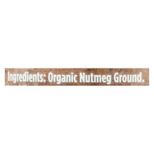 Load image into Gallery viewer, Spicely Organics - Organic Nutmeg - Ground - Case Of 3 - 1.9 Oz.