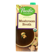 Load image into Gallery viewer, Pacific Natural Foods Mushroom Broth - Organic - Case Of 12 - 32 Fl Oz.