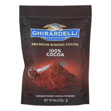 Load image into Gallery viewer, Ghirardelli Baking Cocoa - Premium - 100 Percent Unsweetened - 8 Oz - Case Of 6
