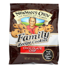Load image into Gallery viewer, Newman&#39;s Own Organics Cookies - Chocolate Chip - Case Of 6 - 7 Oz.