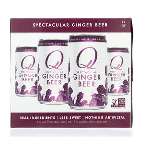 Q Drinks Soda - Ginger Beer - Can - Case Of 6 - 4-7.5fl Oz