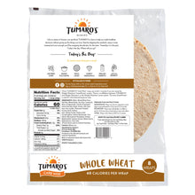 Load image into Gallery viewer, Tumaro&#39;s 8-inch Whole Wheat Carb Wise Wraps - Case Of 6 - 8 Ct