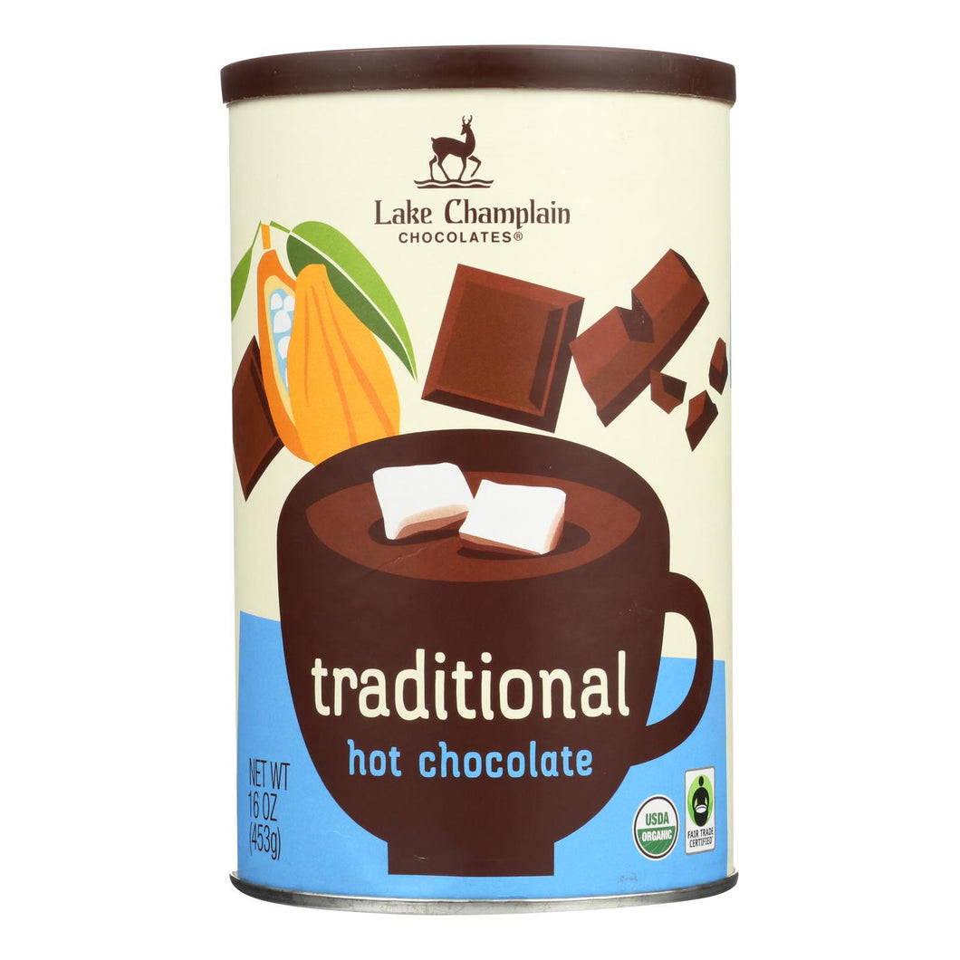 Lake Champlain Chocolates Traditional Hot Chocolate Mix  - Case Of 6 - 16 Oz