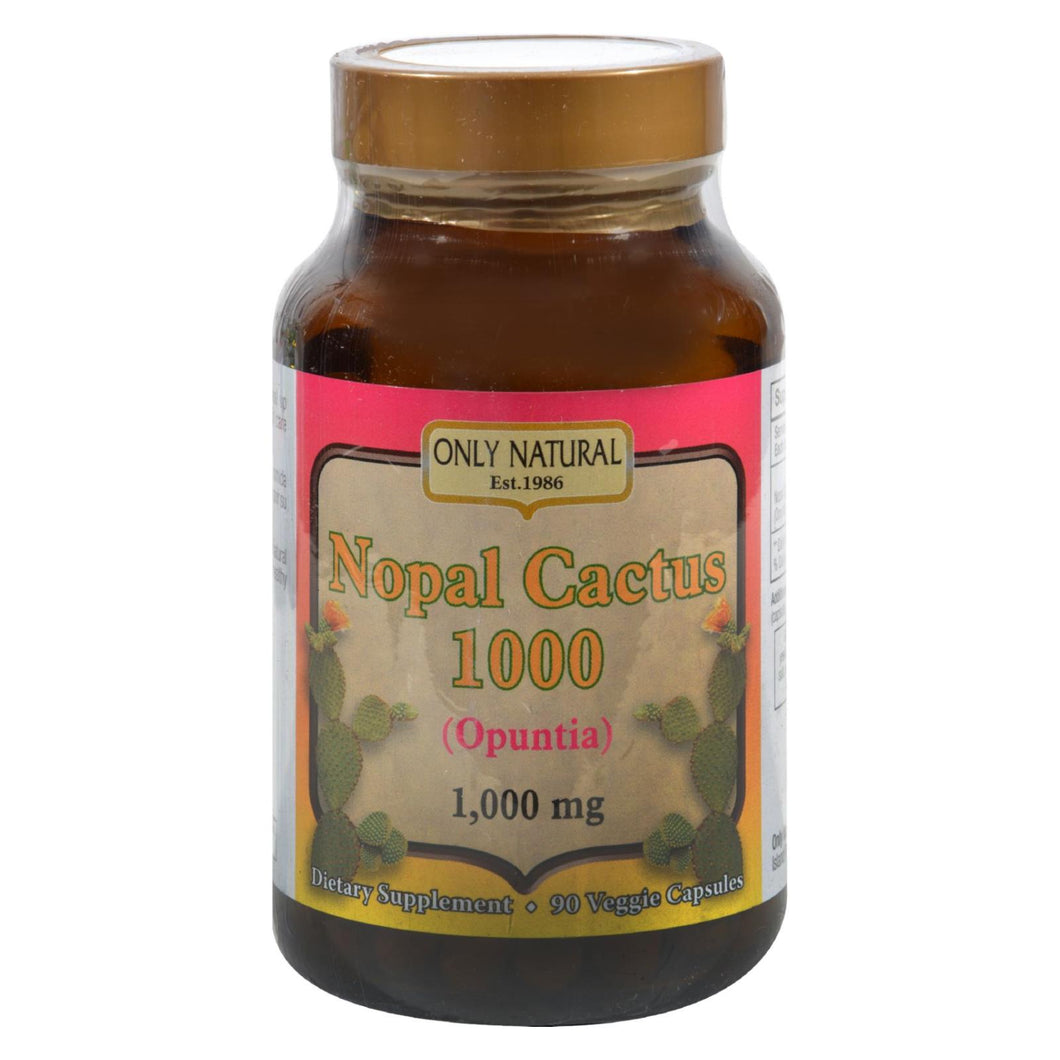 Only Natural Nopal Cactus 1000 - 1000 Mg - 90 Veggie Capsules